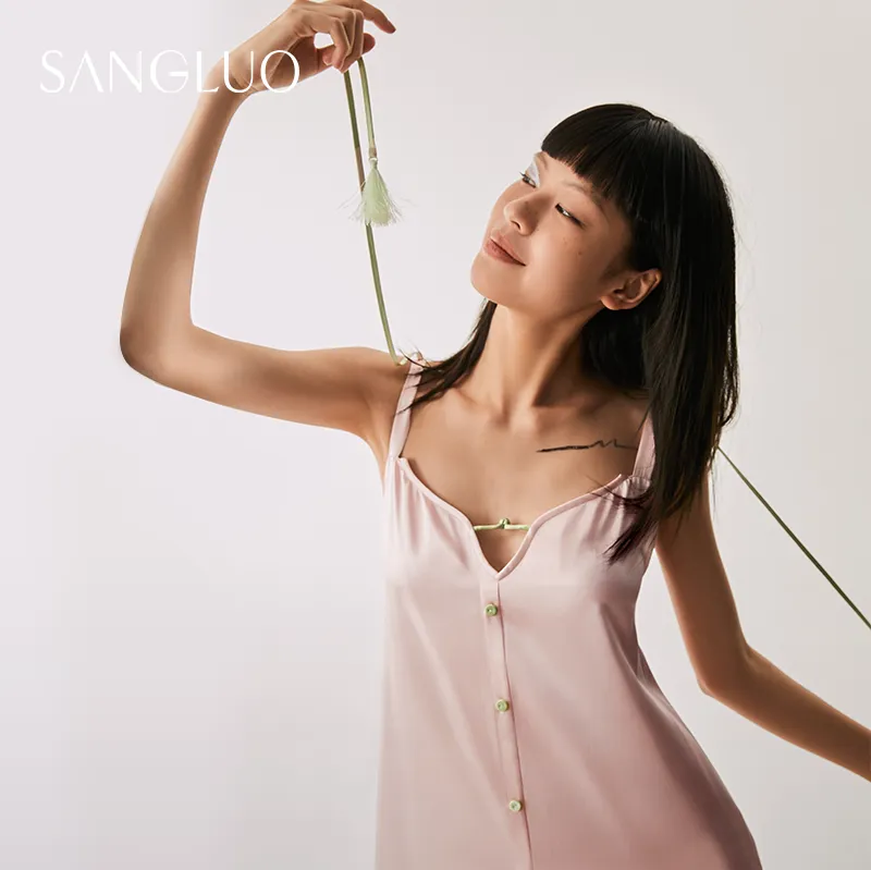 The Dream Of Butterfly Silk Slip Dress