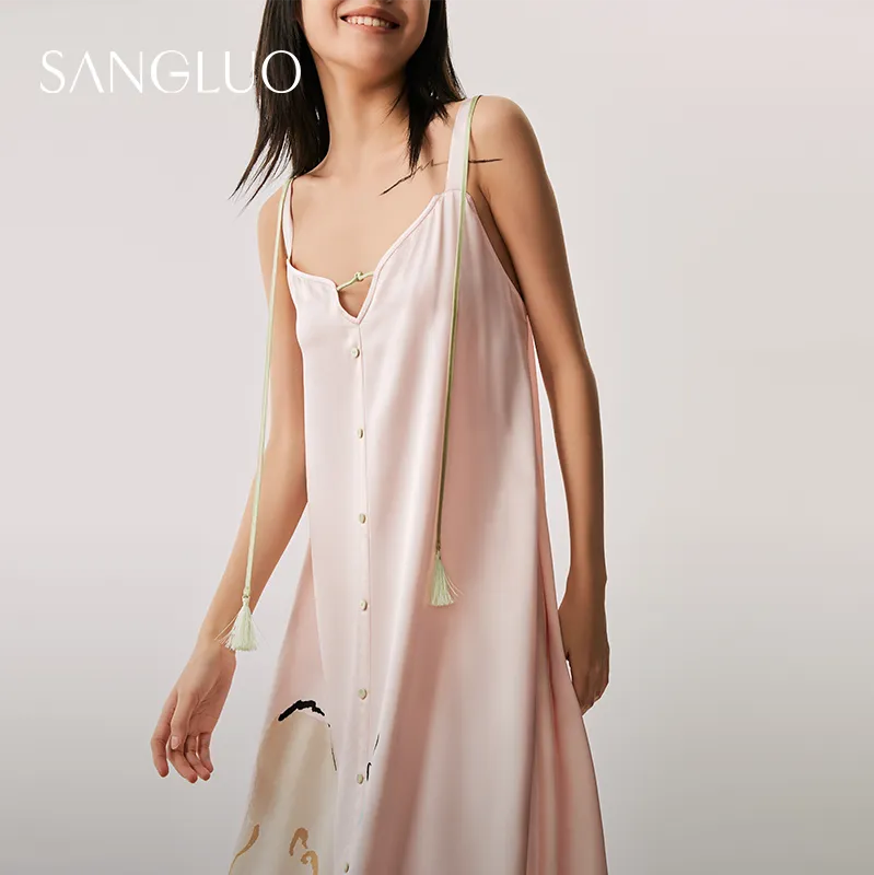 The Dream Of Butterfly Silk Slip Dress