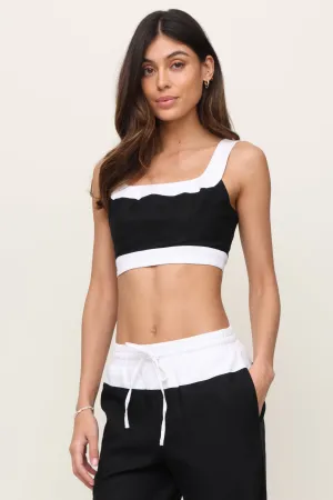 Placket Detailing The Mairin Crop Top