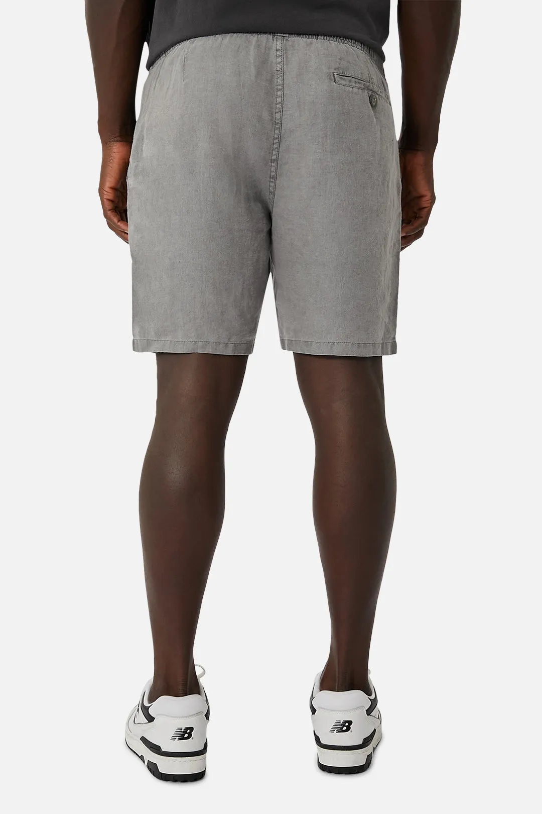 The Marina Linen Short - Asphalt