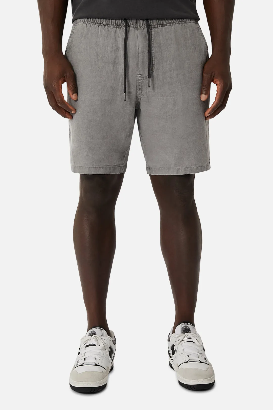 The Marina Linen Short - Asphalt