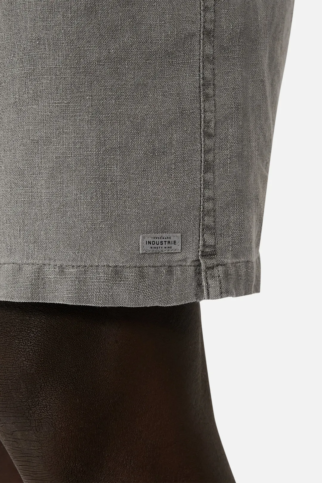 The Marina Linen Short - Asphalt