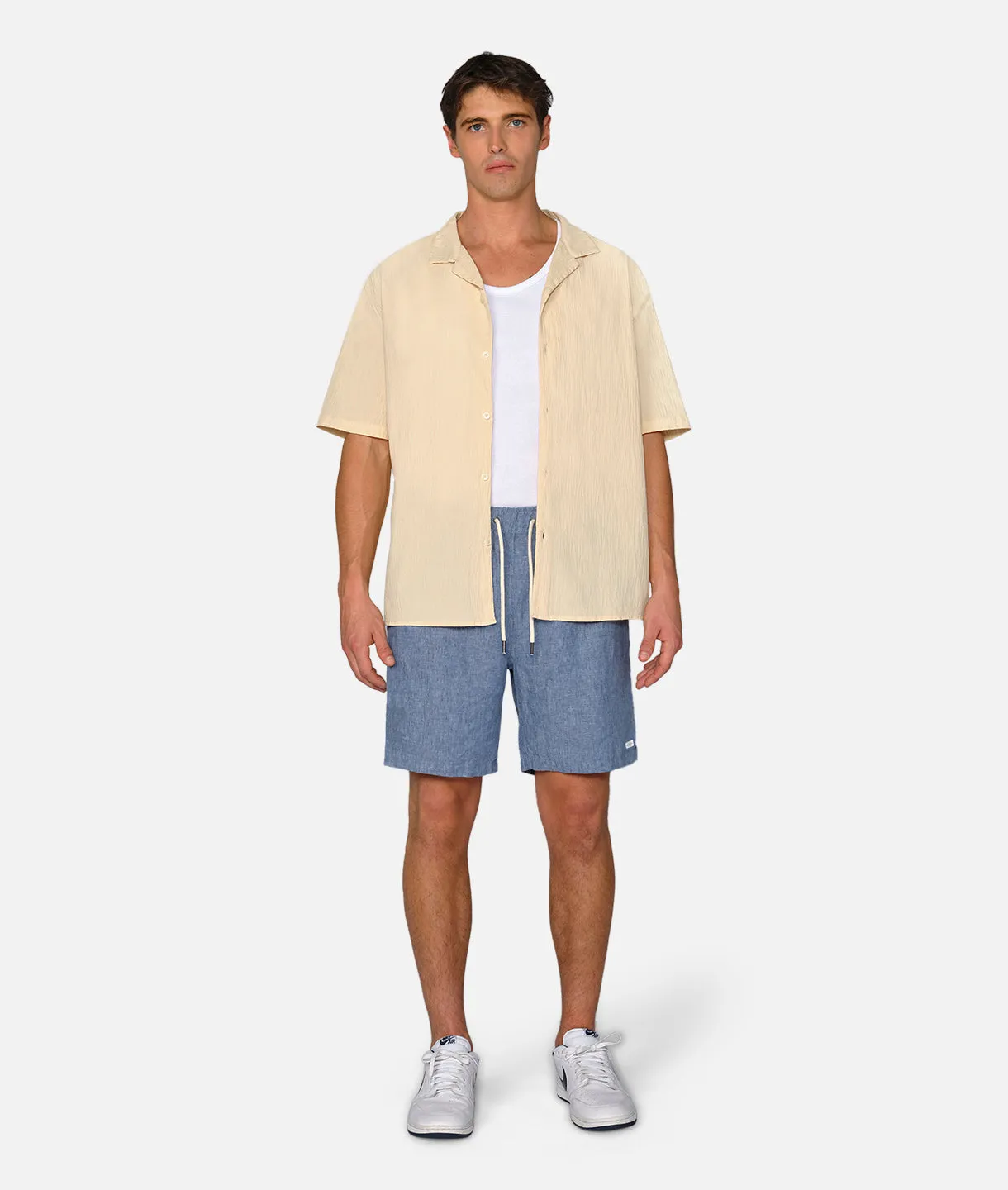 The Marina Linen Short - Dk Chambray 24