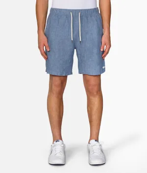 The Marina Linen Short - Dk Chambray 24