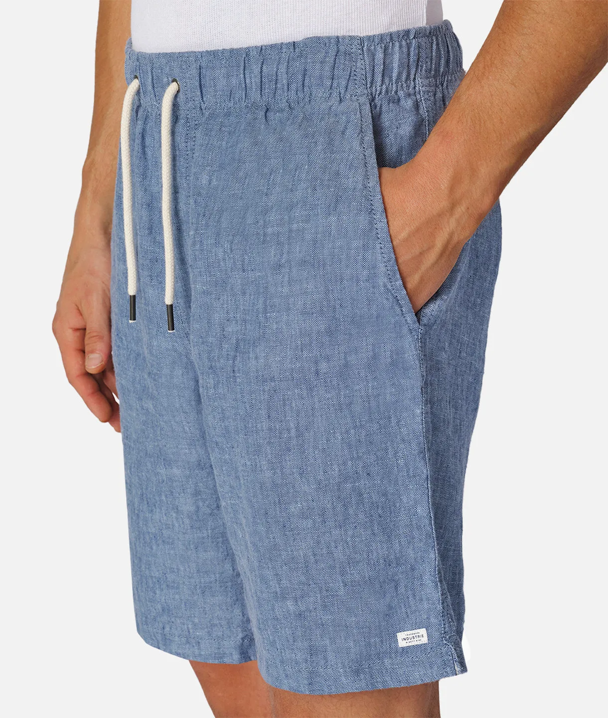 The Marina Linen Short - Dk Chambray 24