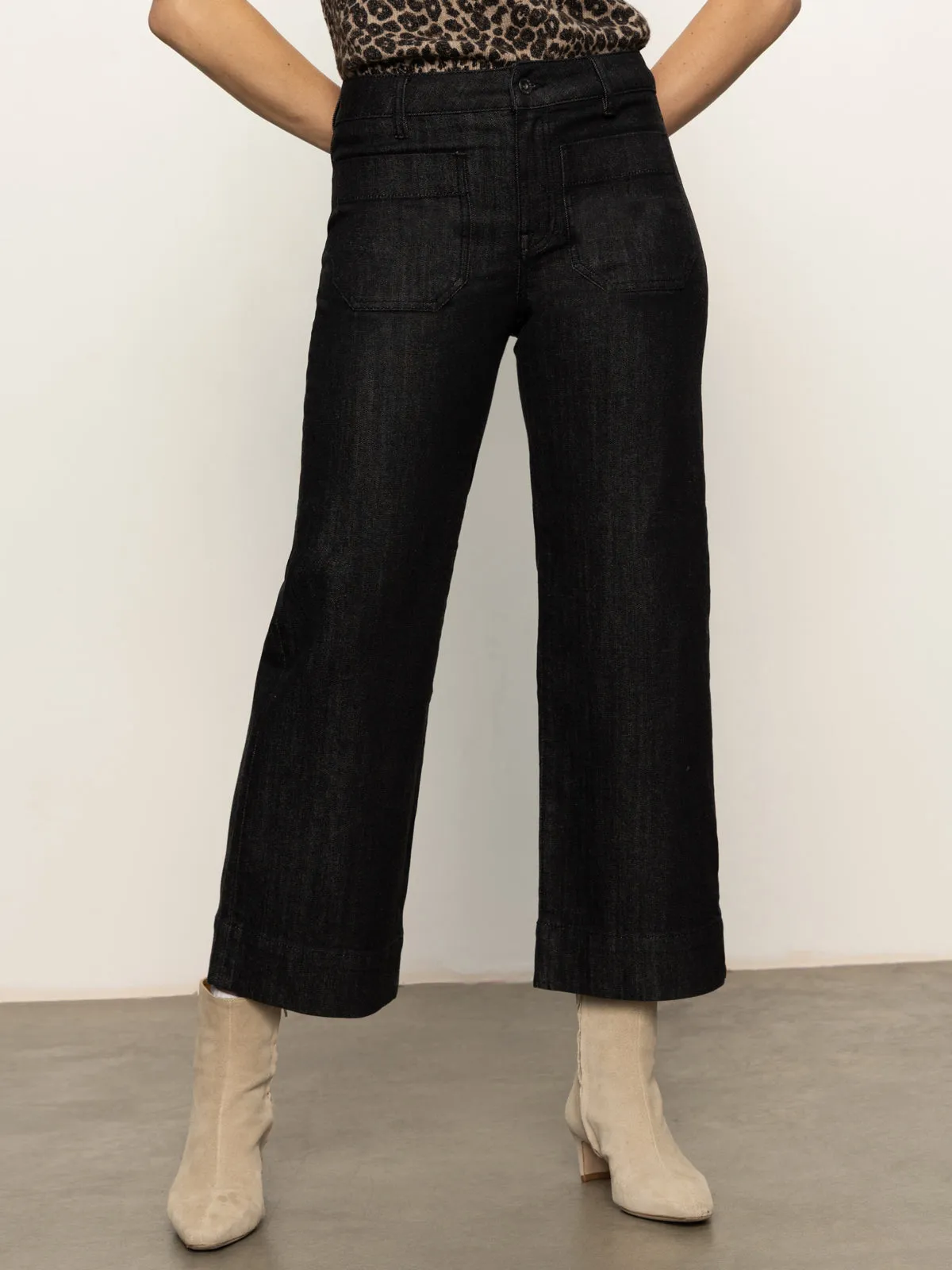 The Marine Jean After Hours Double Layered Hem Laser cut