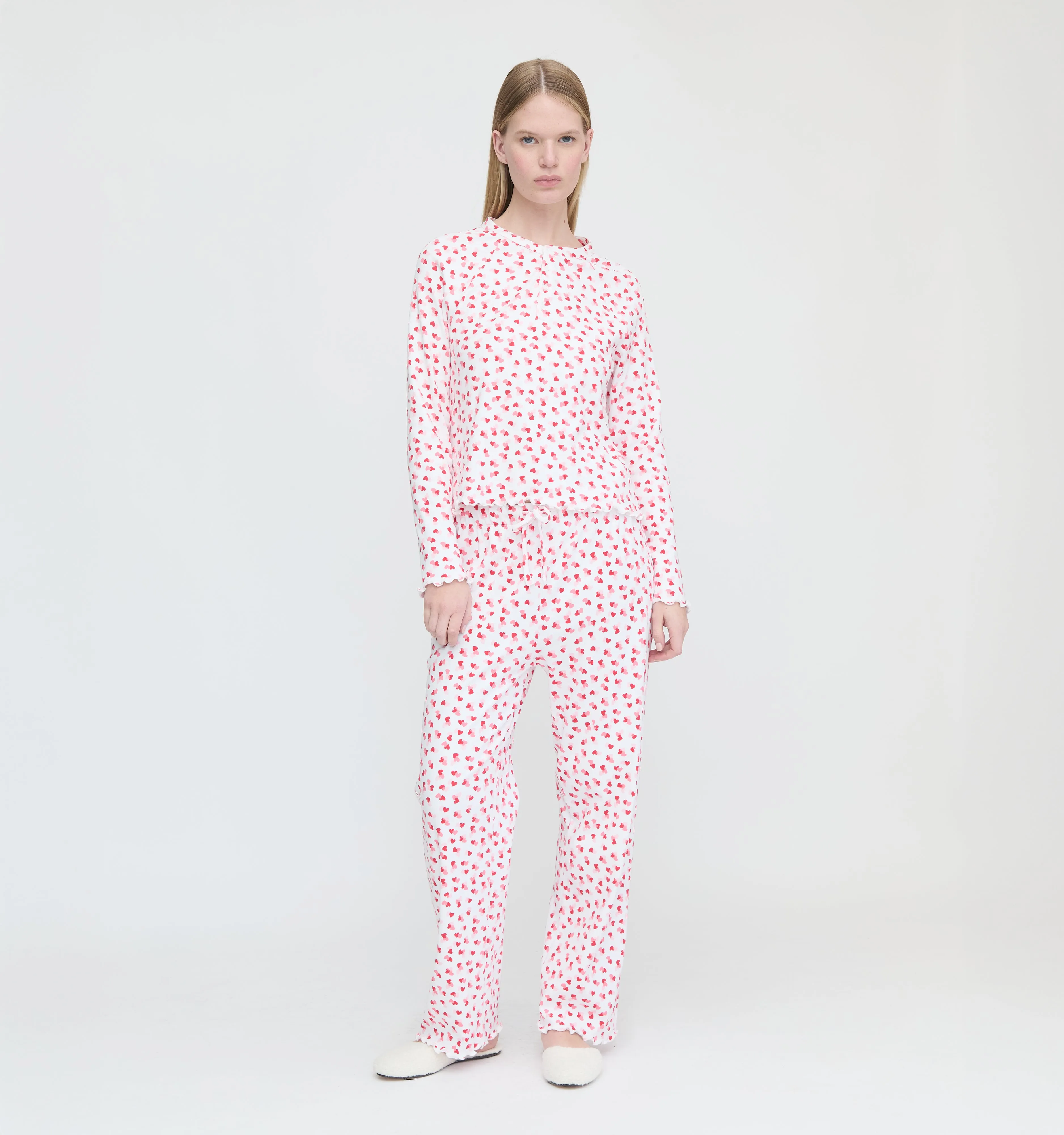 The Olivia Pajama Set - Lots of Hearts