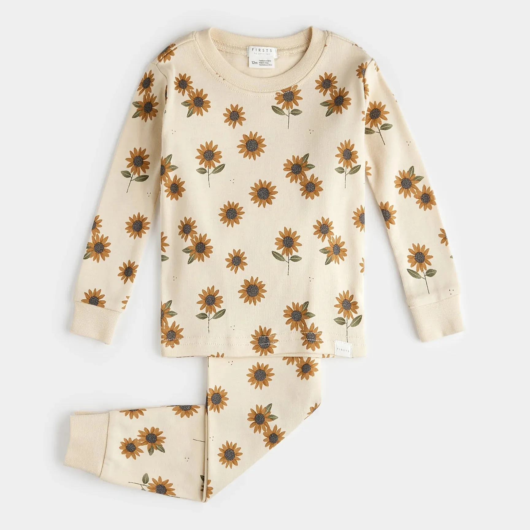 The Sunflower Pajama Top & Bottom Set - KIDS