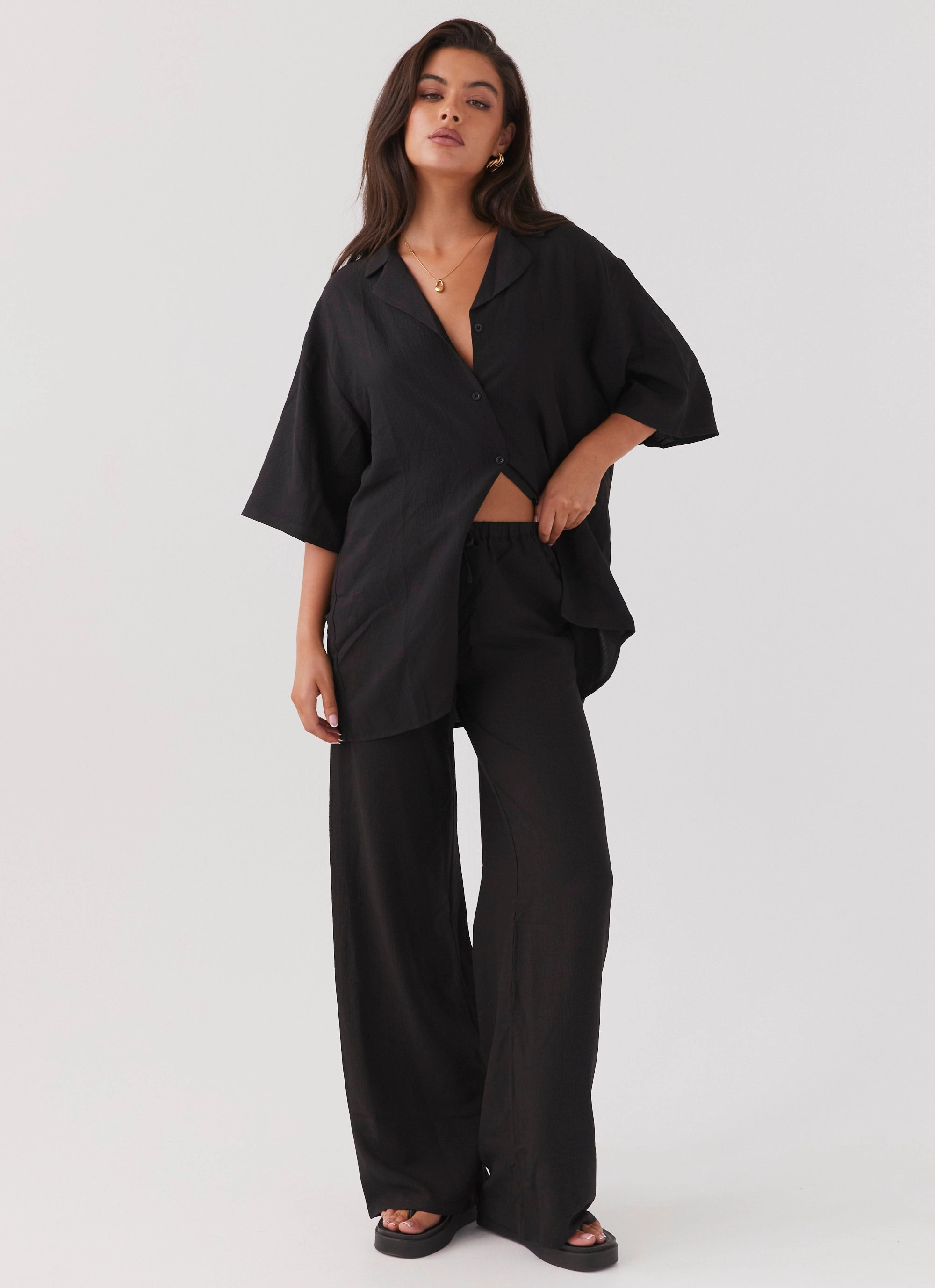 The Good Days Pants - Black ReflectiveAccentDetails Hidden Pocket System