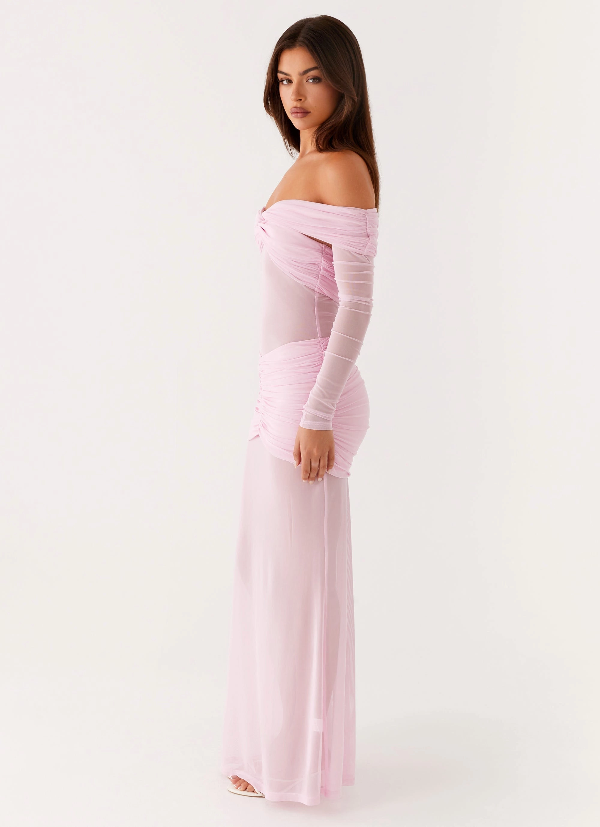 Layered Design Alter Ego Maxi Dress - Pink