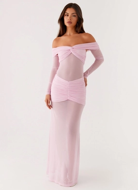 Alter Ego Maxi Dress - Pink Everyday-Use Mesh Soft