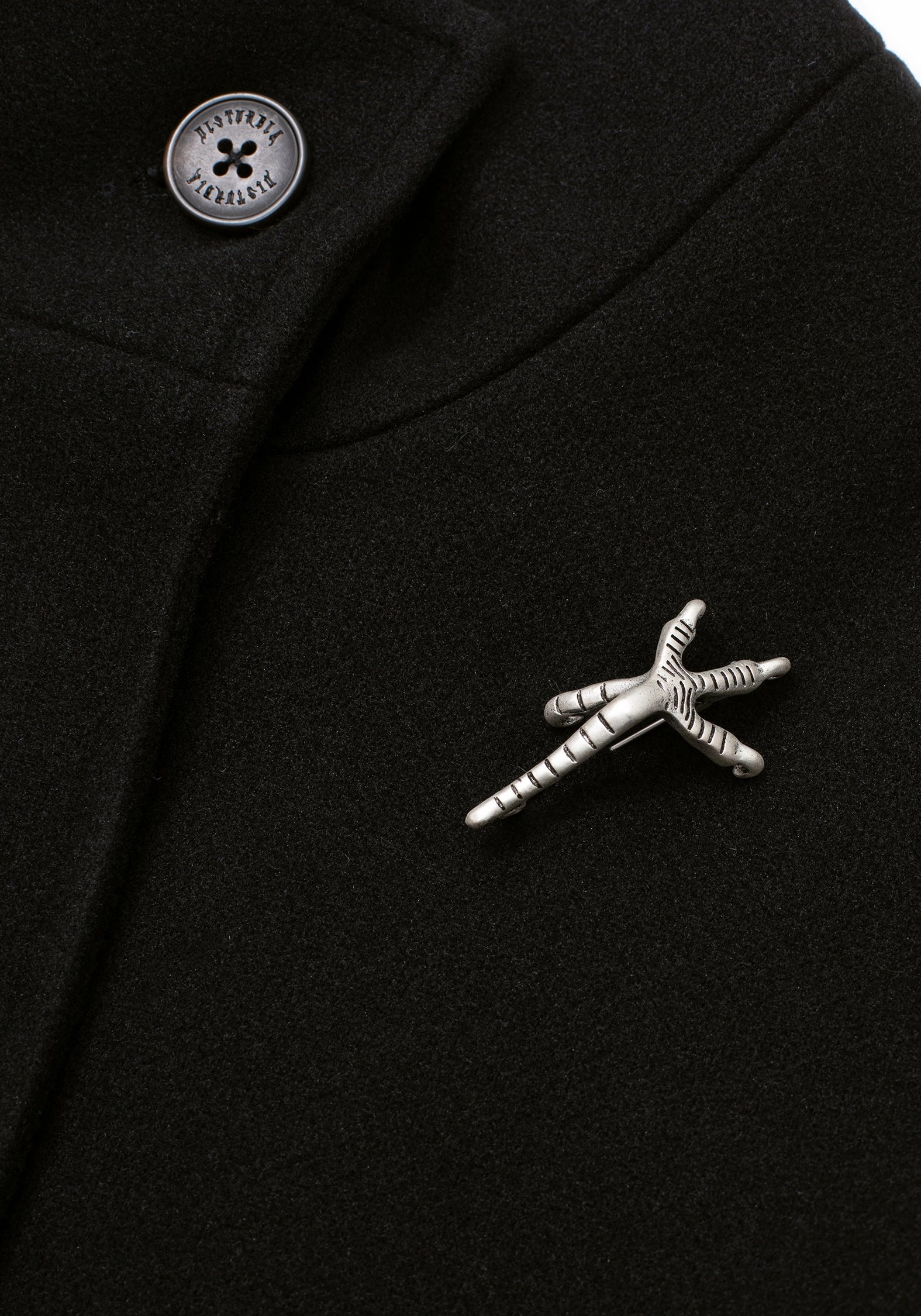 Roll Up Hood Multi Purpose Layer Althea Pin Detail Cape
