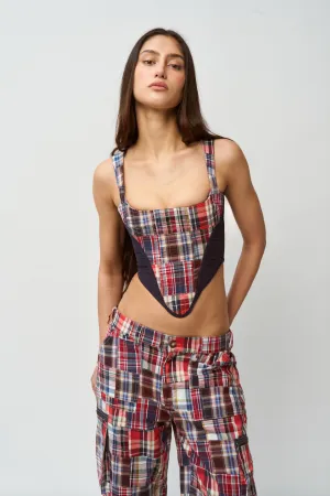 Mesh Lining Serene Patchwork Corset