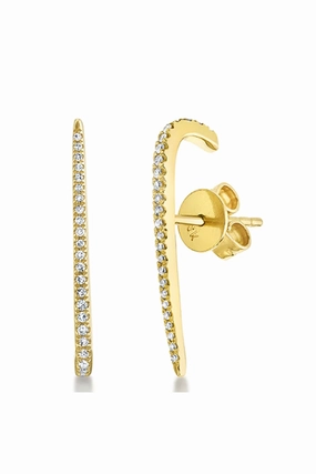 Diamond Pav?? Kiba Earrings NonIrritating Seams