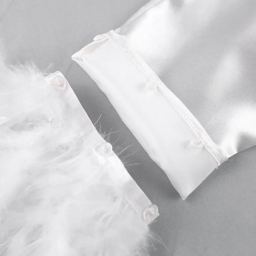 Thin Satin Ice Silk Pajamas Suit