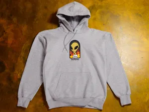 Thrasher x Alien Workshop "Believe" Hooded Fleece - Grey
