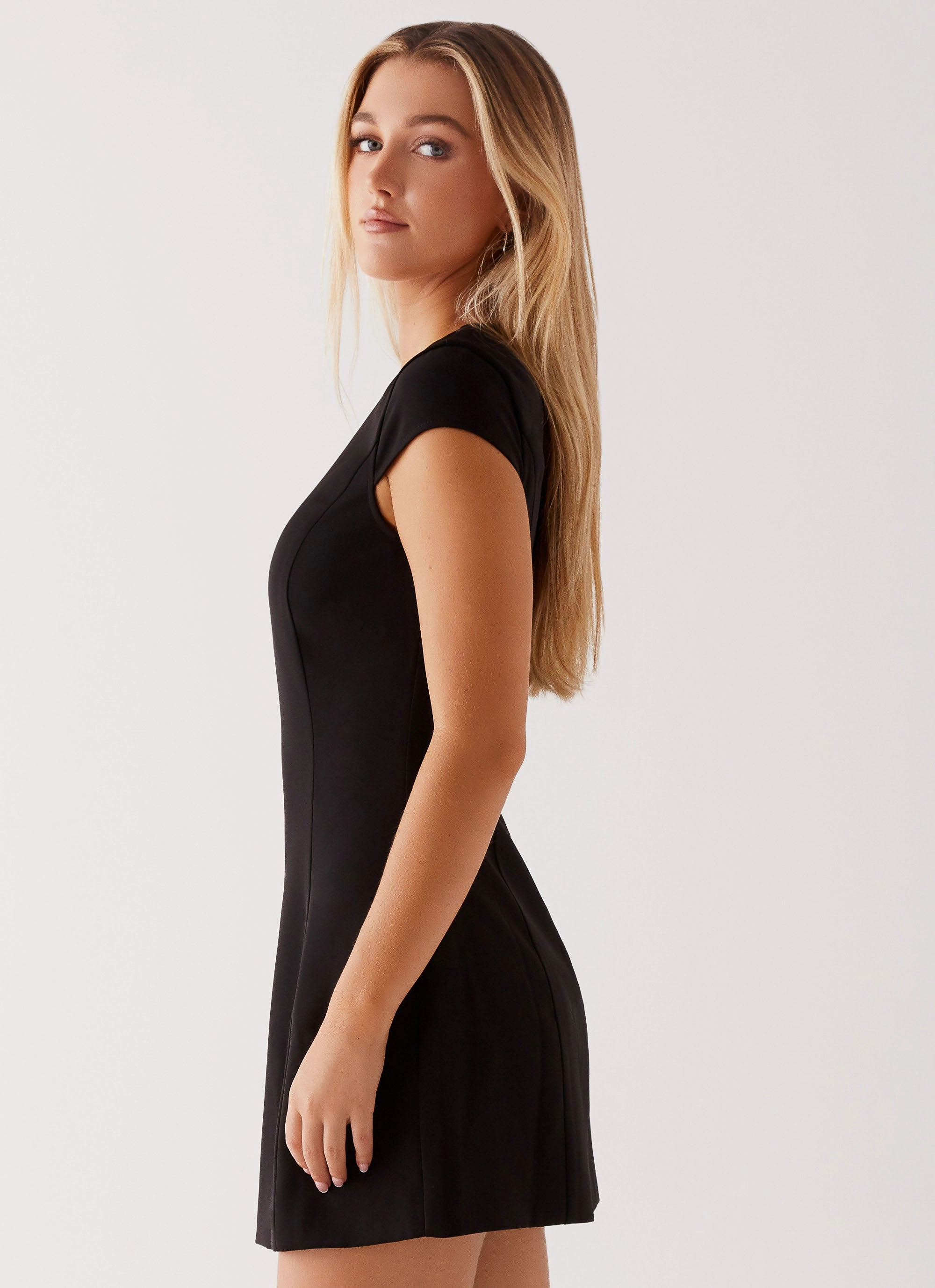 Soft Lines Gentle Comfort Tia Mini Dress - Black