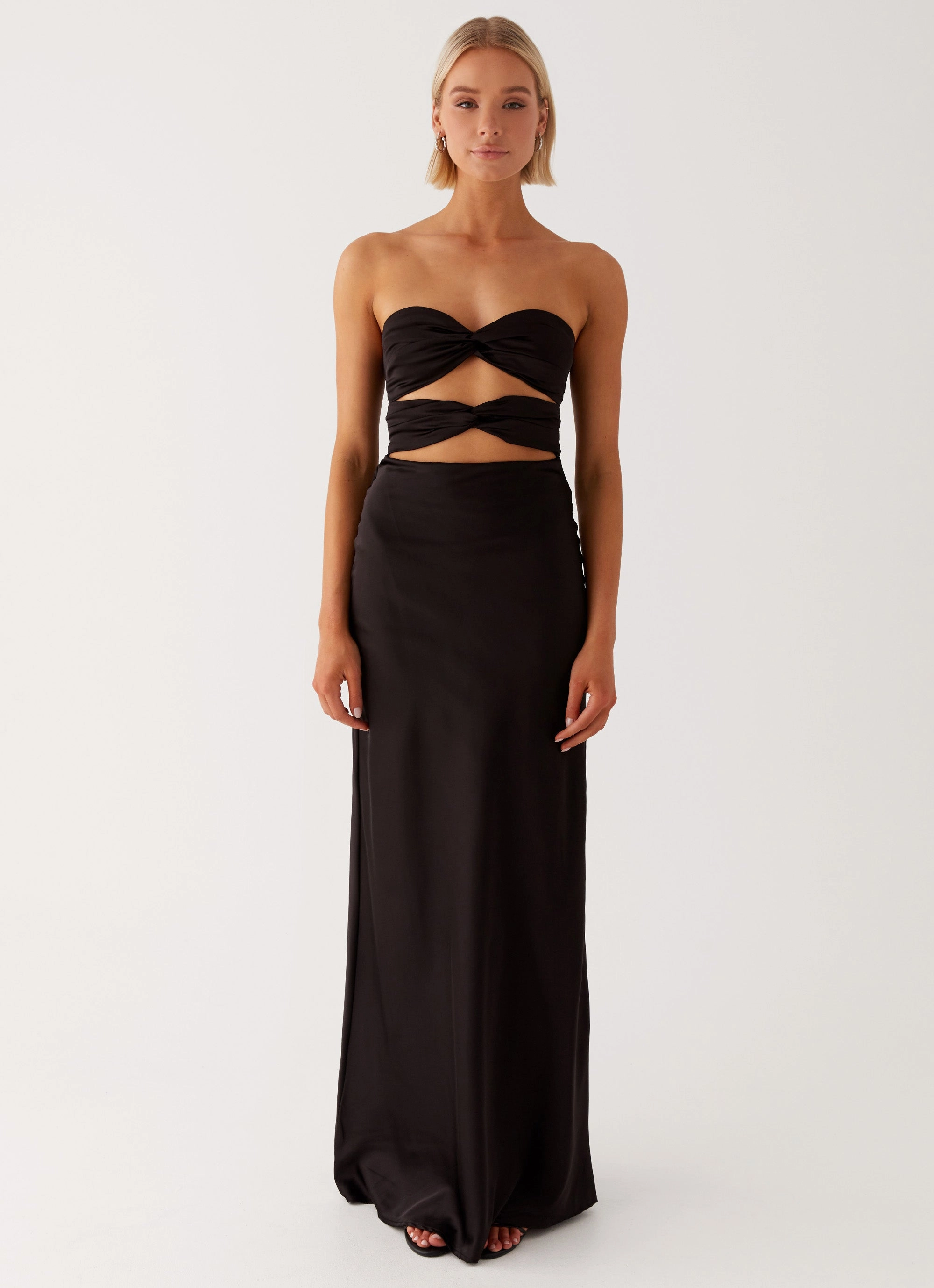 Street Mood Tianna Strapless Maxi Dress - Black