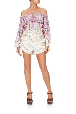 TIE DETAIL HIGH CUT SHORTS TANAMI ROAD