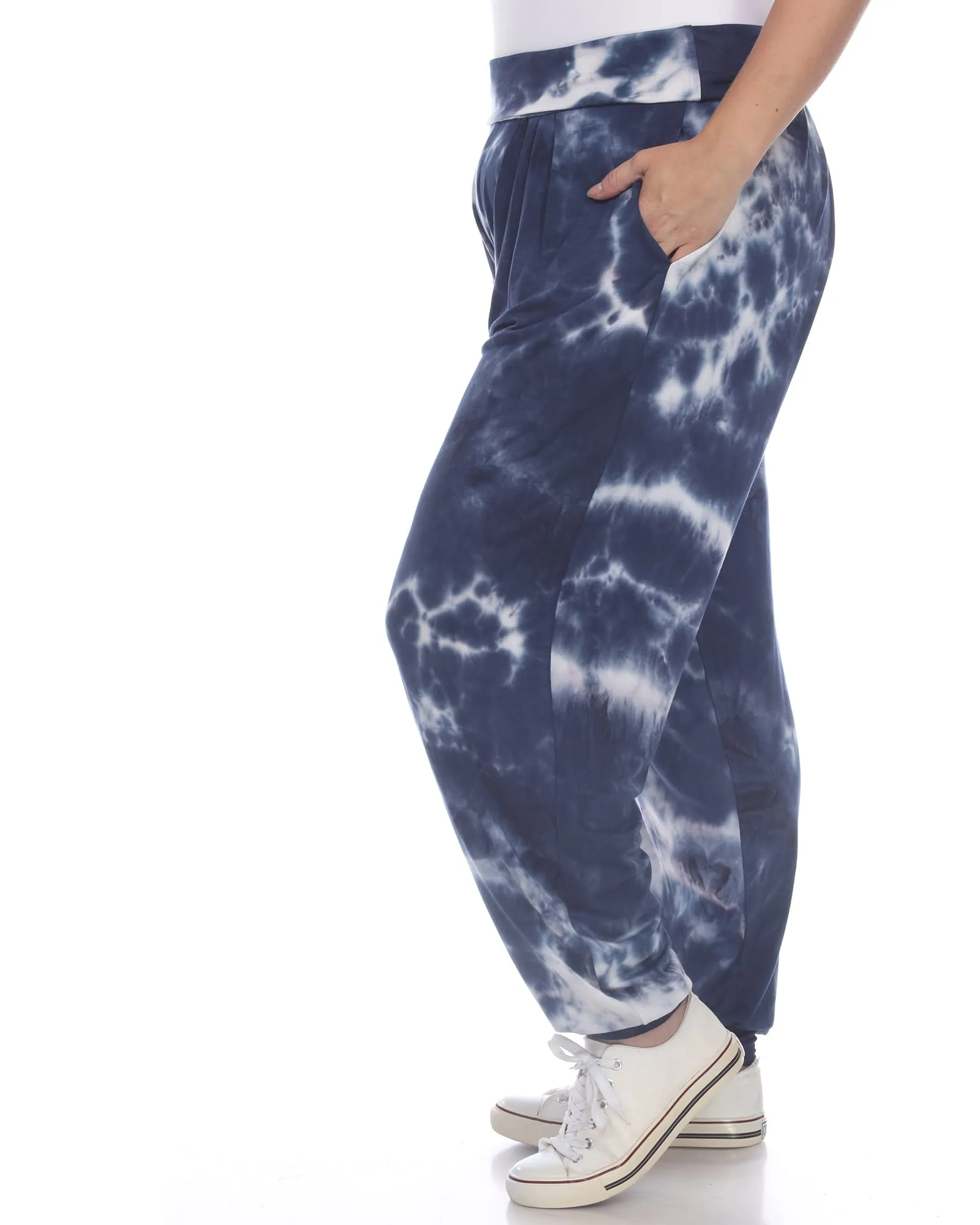Tie Dye Harem Pants | Navy