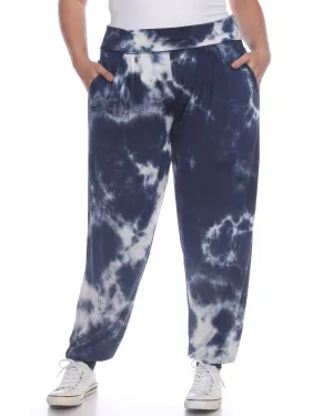 Tie Dye Harem Pants | Navy