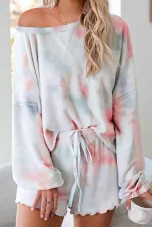 Tie-dye Pajamas Loungewear Set