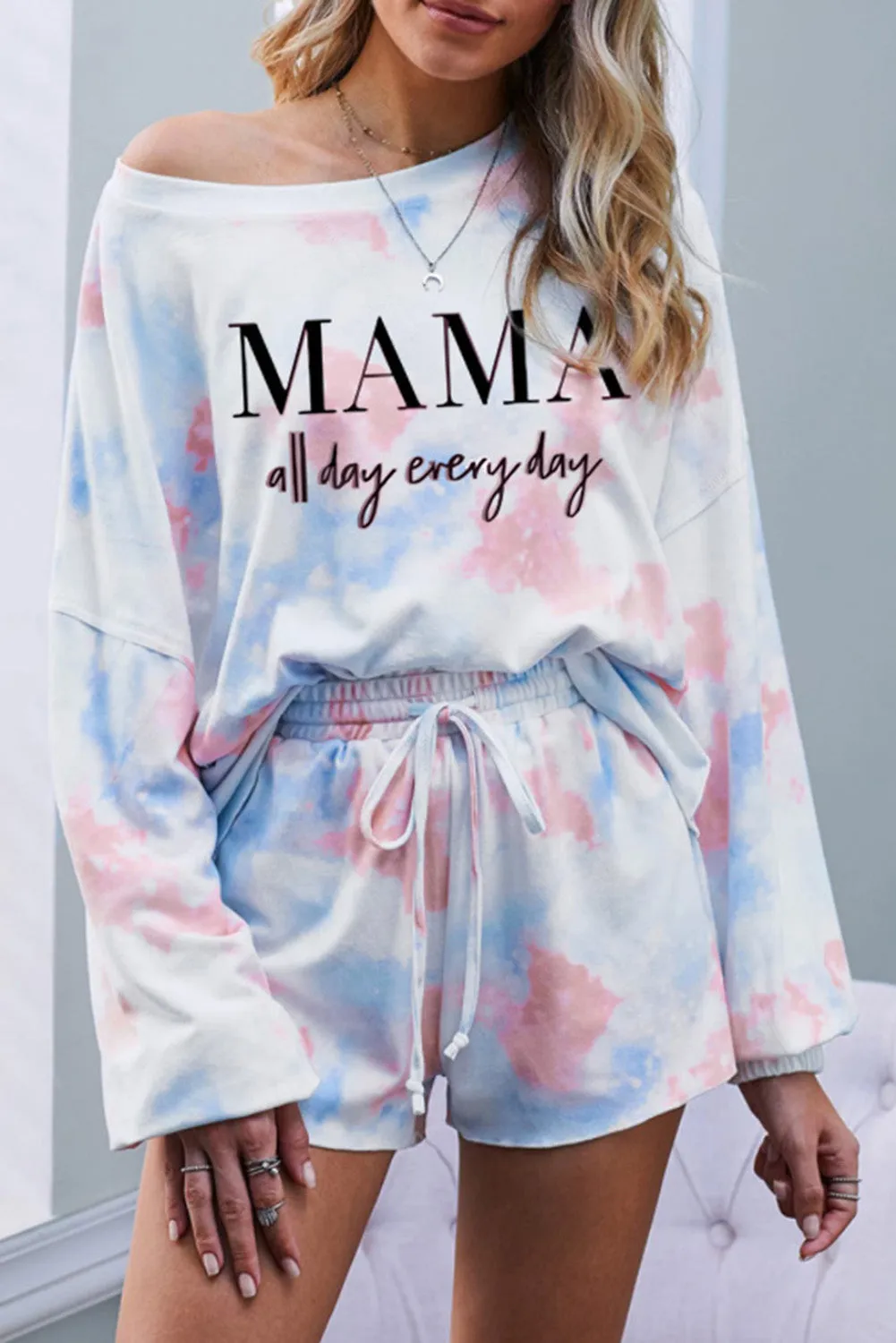 Tie-dye Pajamas Loungewear Set