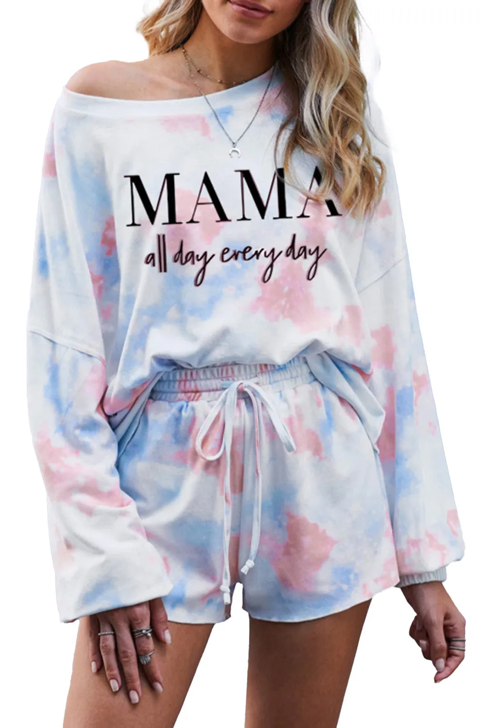 Tie-dye Pajamas Loungewear Set