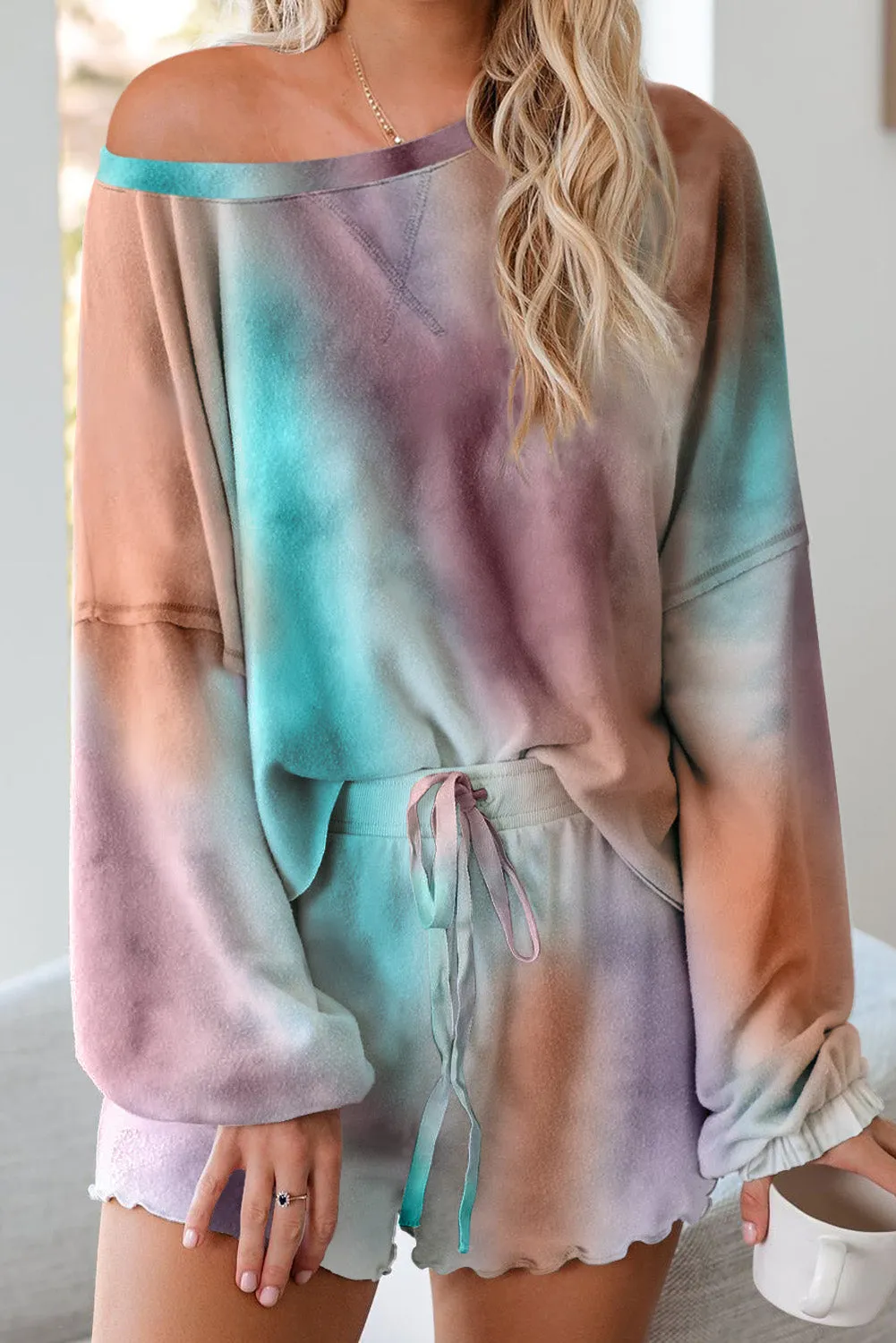 Tie-dye Pajamas Loungewear Set