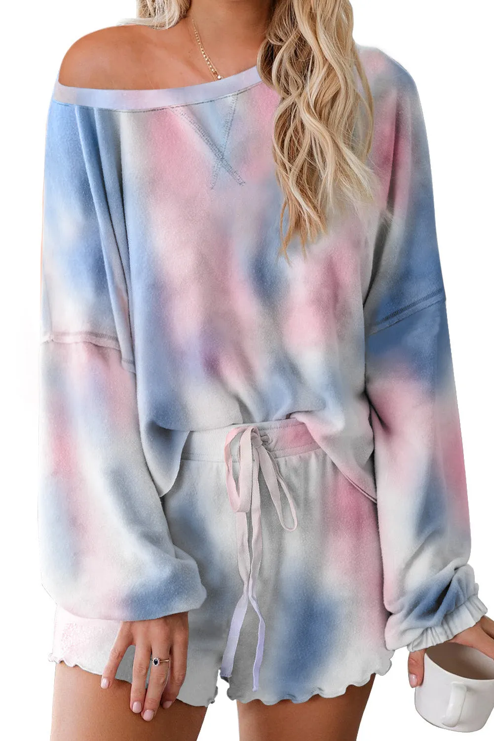 Tie-dye Pajamas Loungewear Set