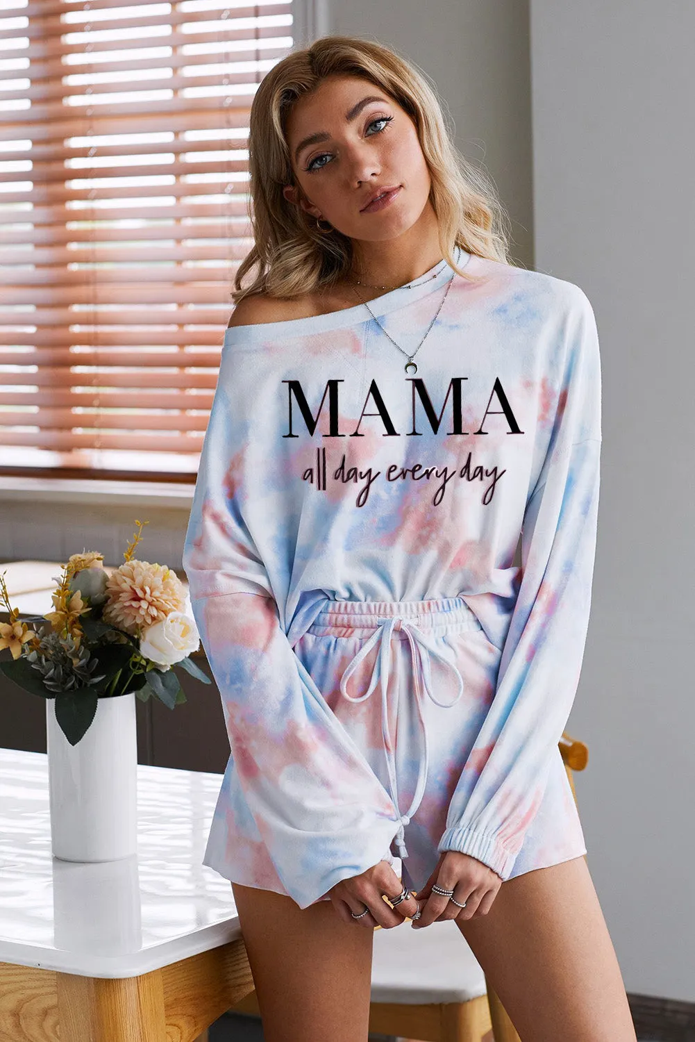 Tie-dye Pajamas Loungewear Set