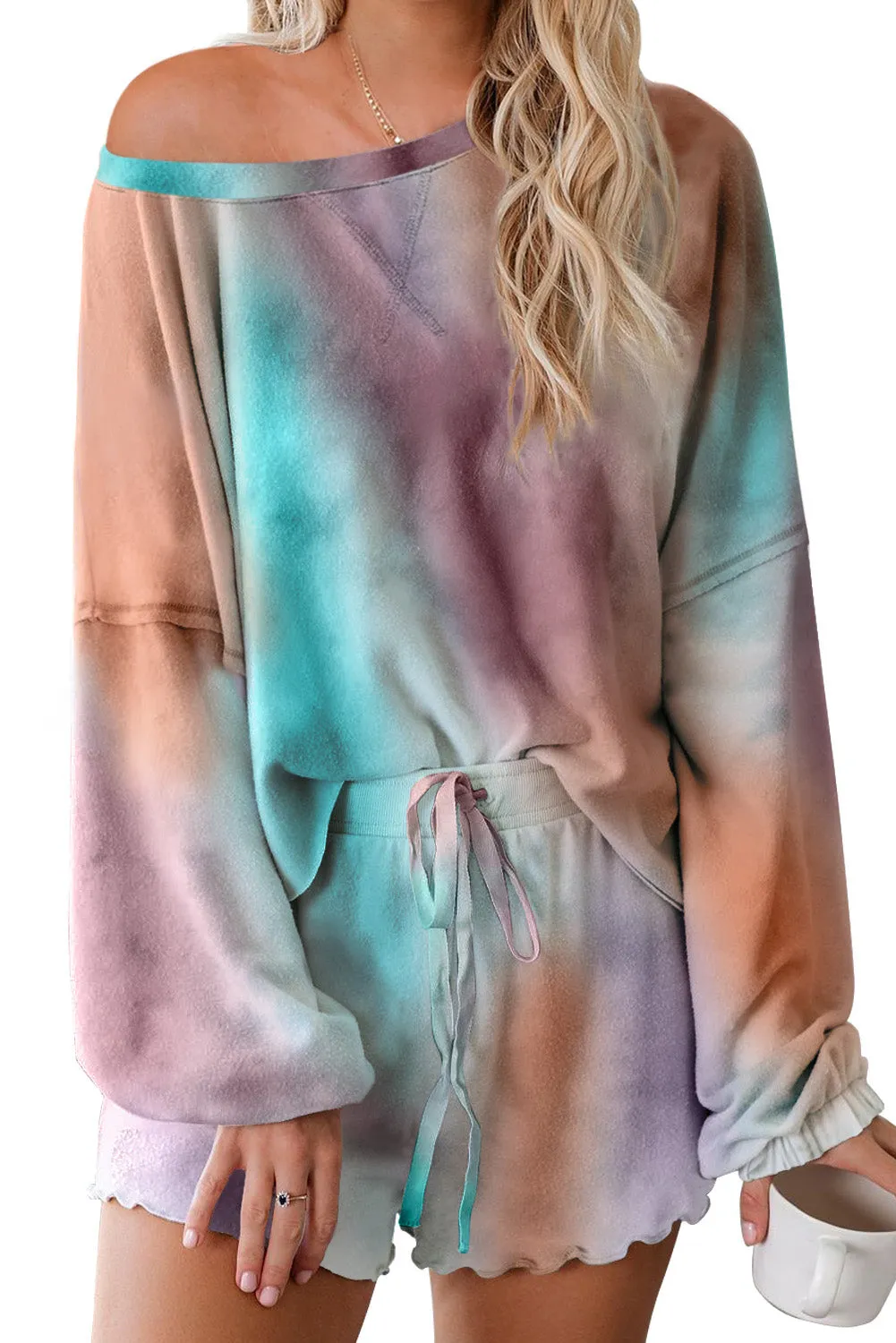 Tie-dye Pajamas Loungewear Set