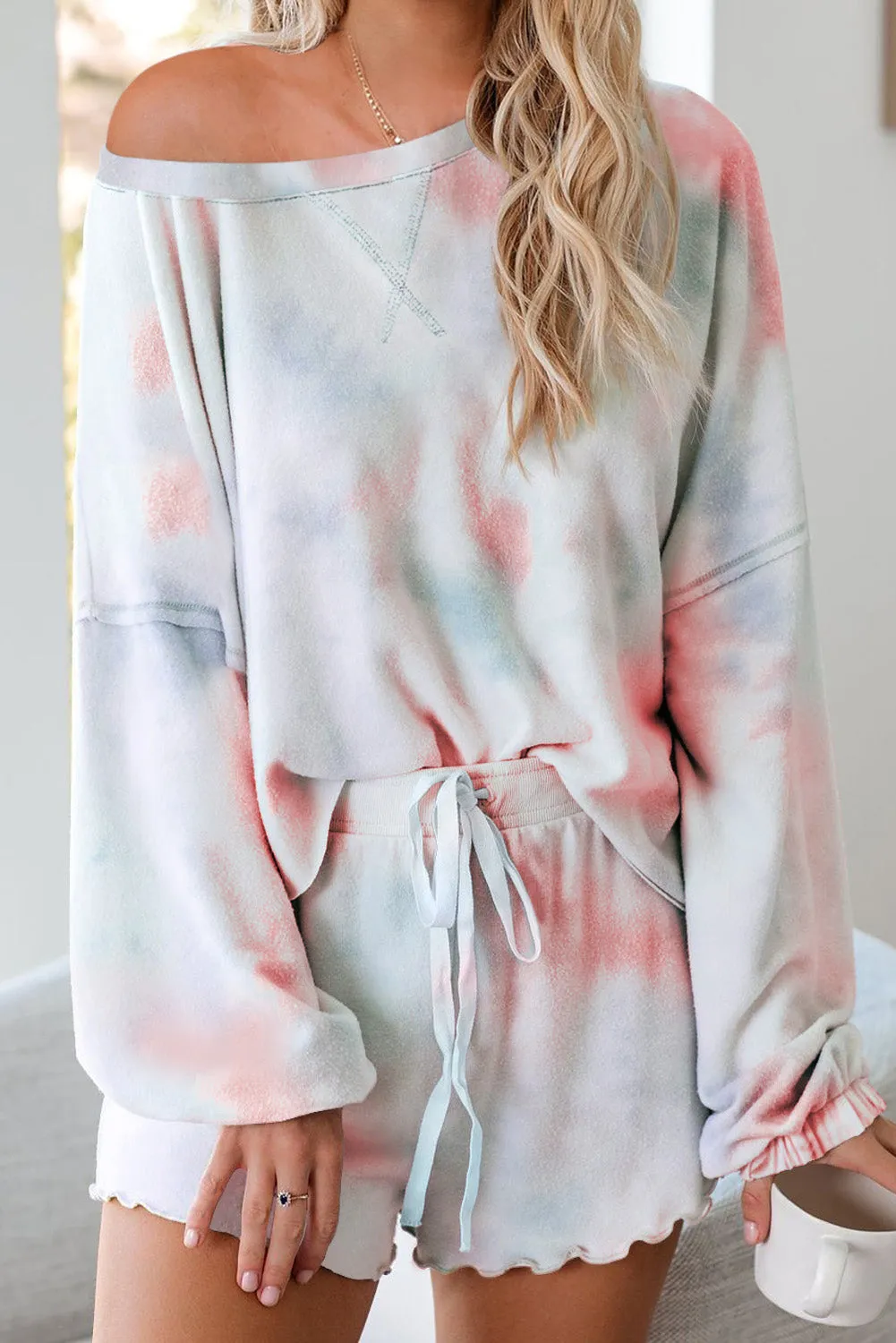 Tie-dye Pajamas Loungewear Set