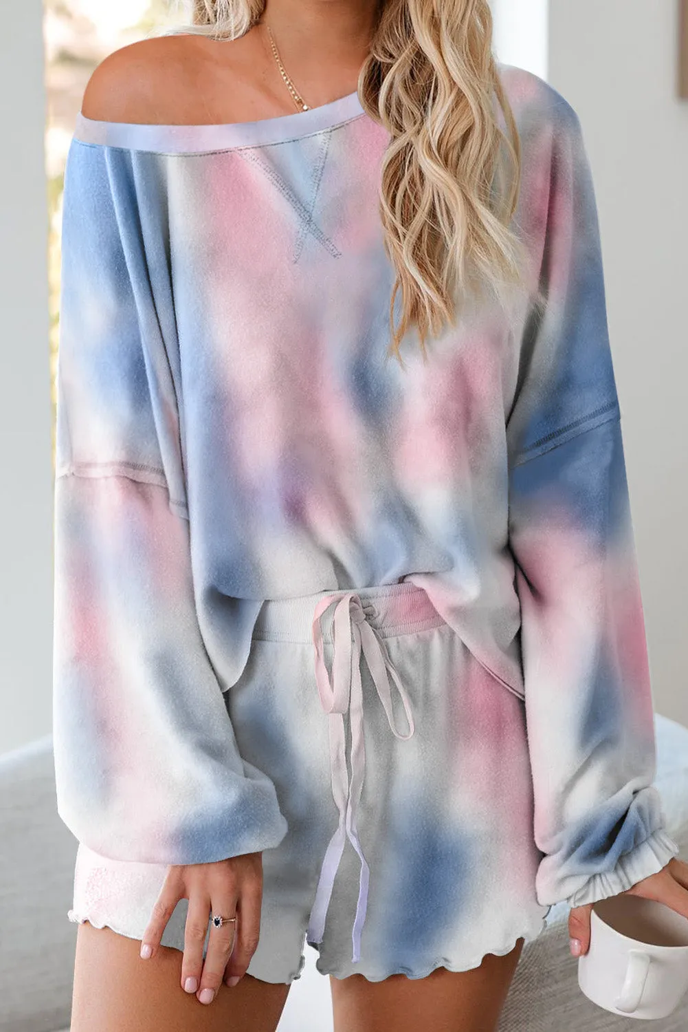 Tie-dye Pajamas Loungewear Set