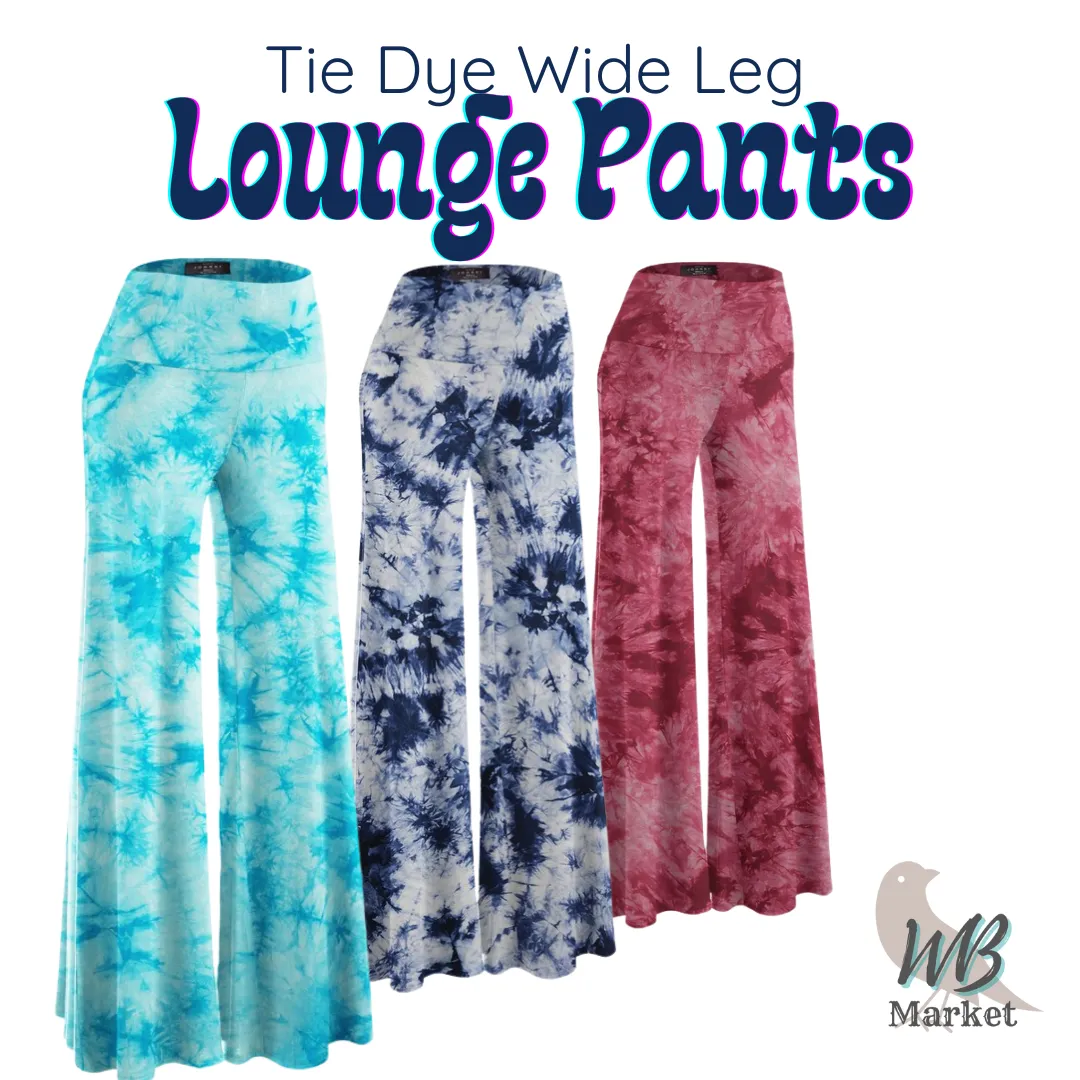 Tie Dye Wide Leg Lounge Pants