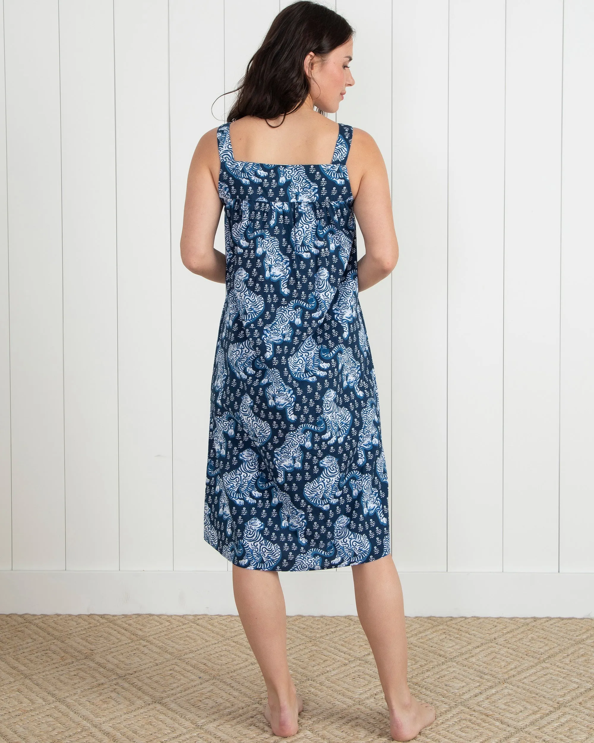 Tiger Queen - Back to Bed Nightgown - Navy