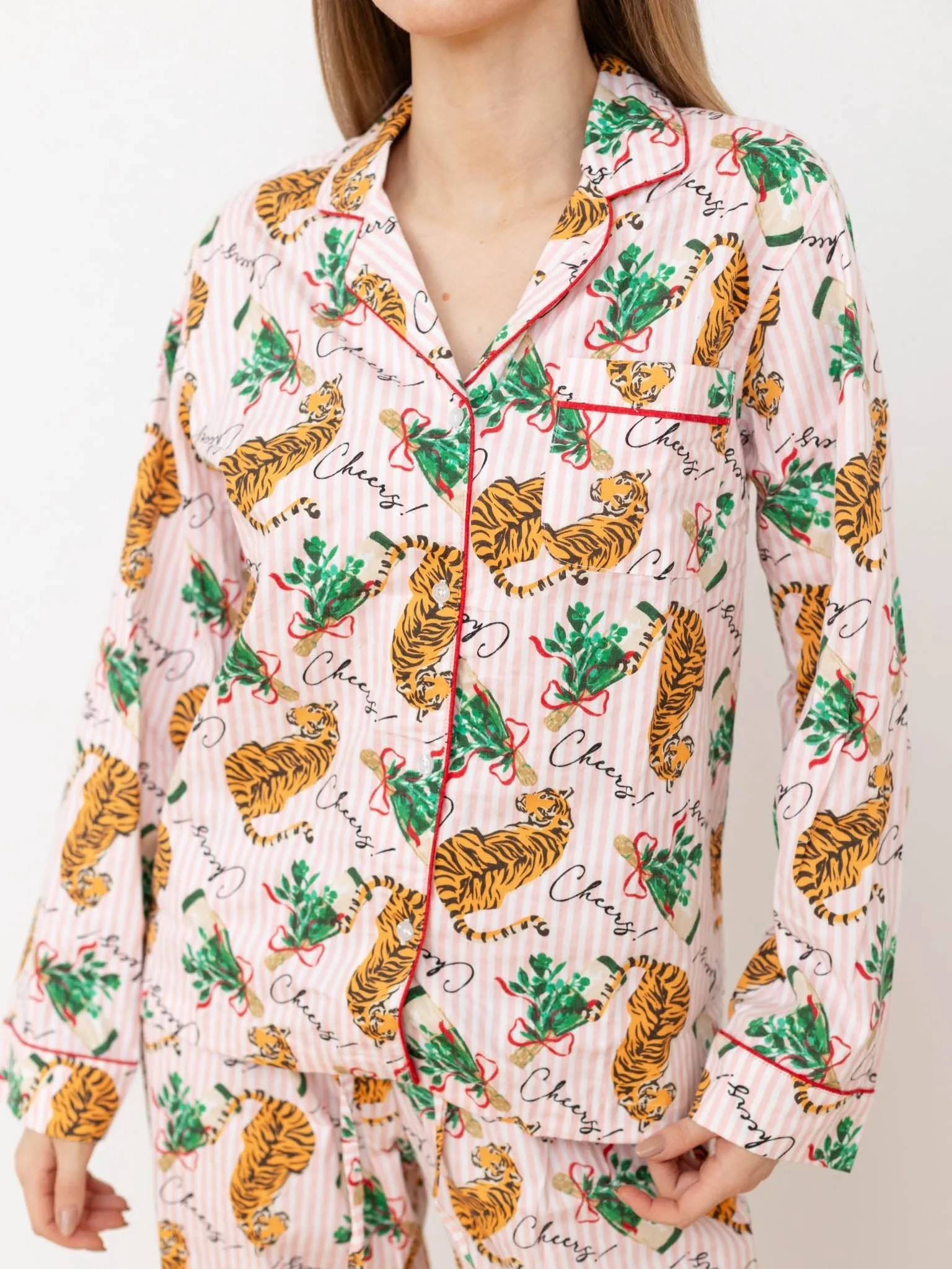 Tiger Stripe Flannel PJ Set
