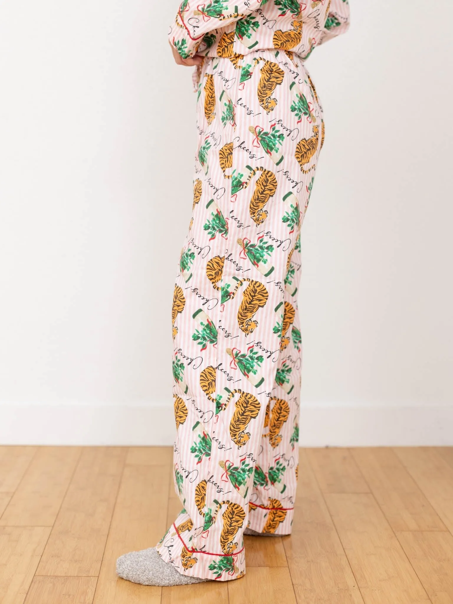 Tiger Stripe Flannel PJ Set