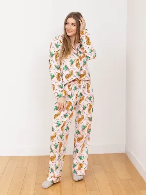 Tiger Stripe Flannel PJ Set