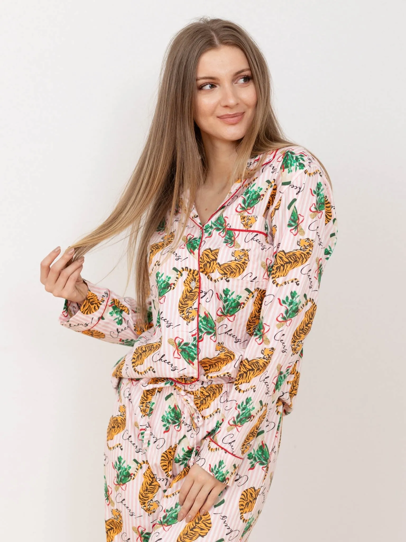 Tiger Stripe Flannel PJ Set