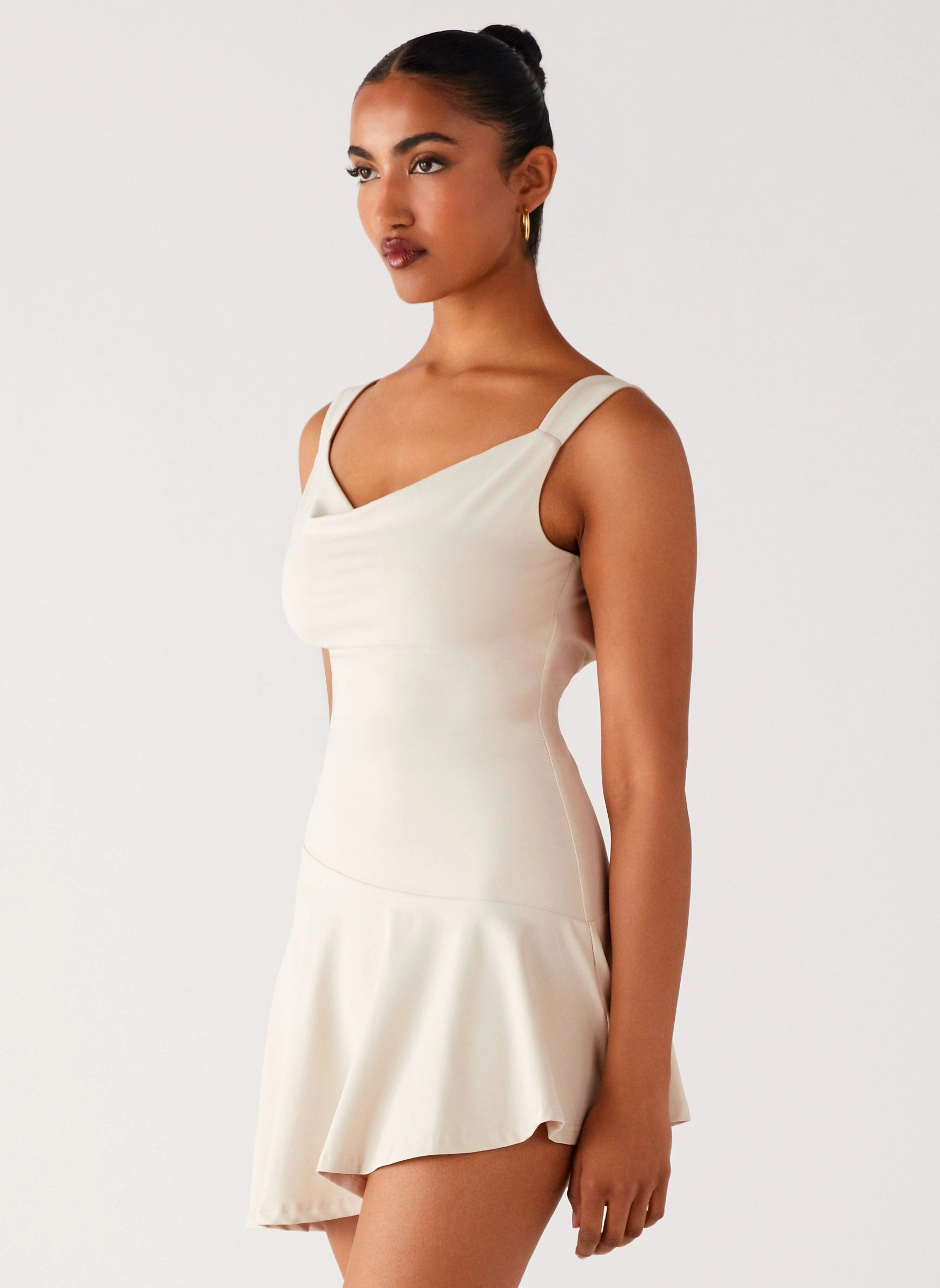 Bold Movement Dune Whisper Mini Dress - Ivory