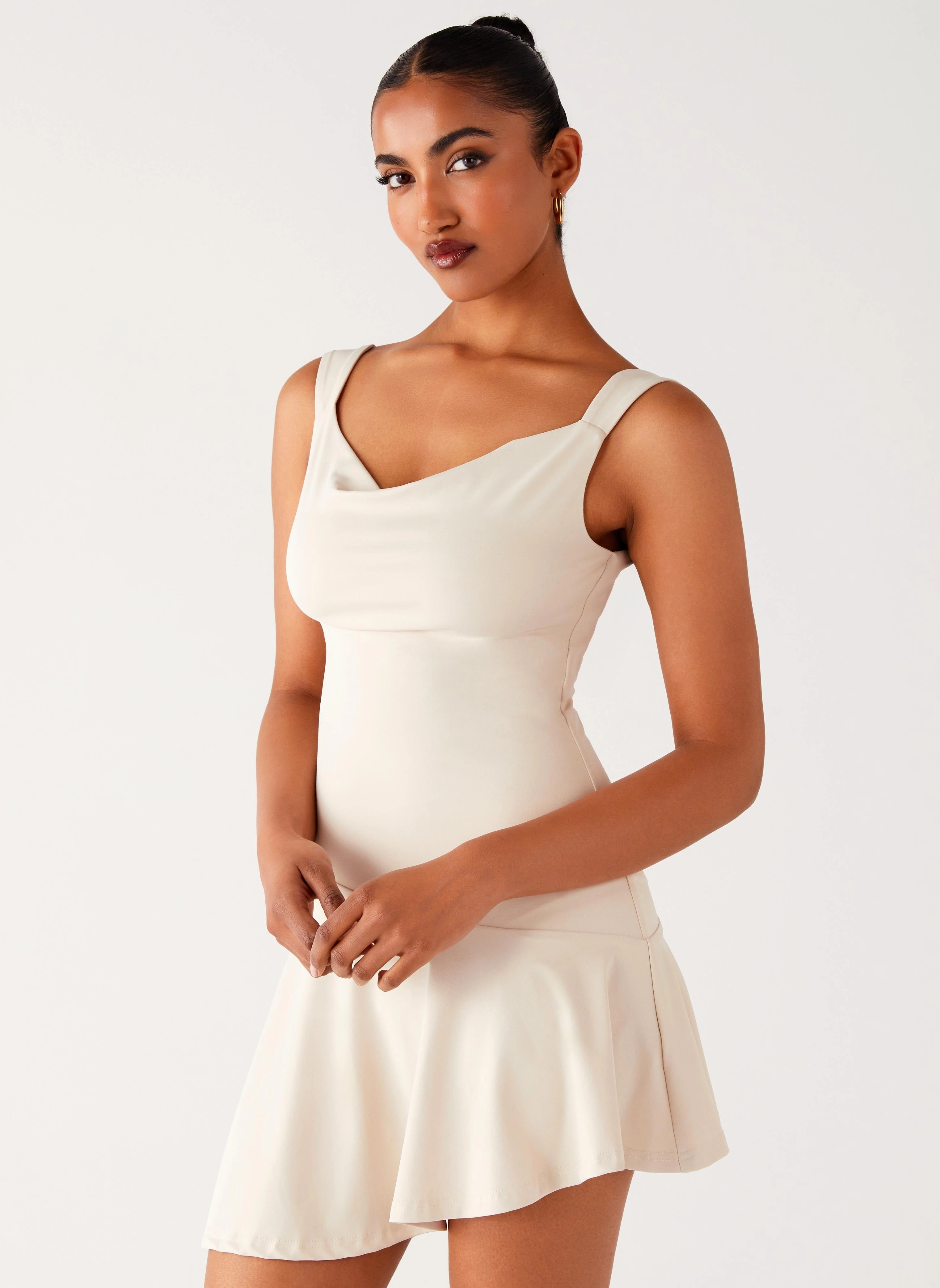 Dune Whisper Mini Dress - Ivory Light Wear
