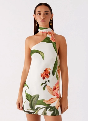 Trisha Mini Dress - Floral Print Fresh Energy