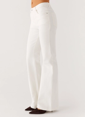 Aldo Bootleg Jeans - White Bold Traveler Gear