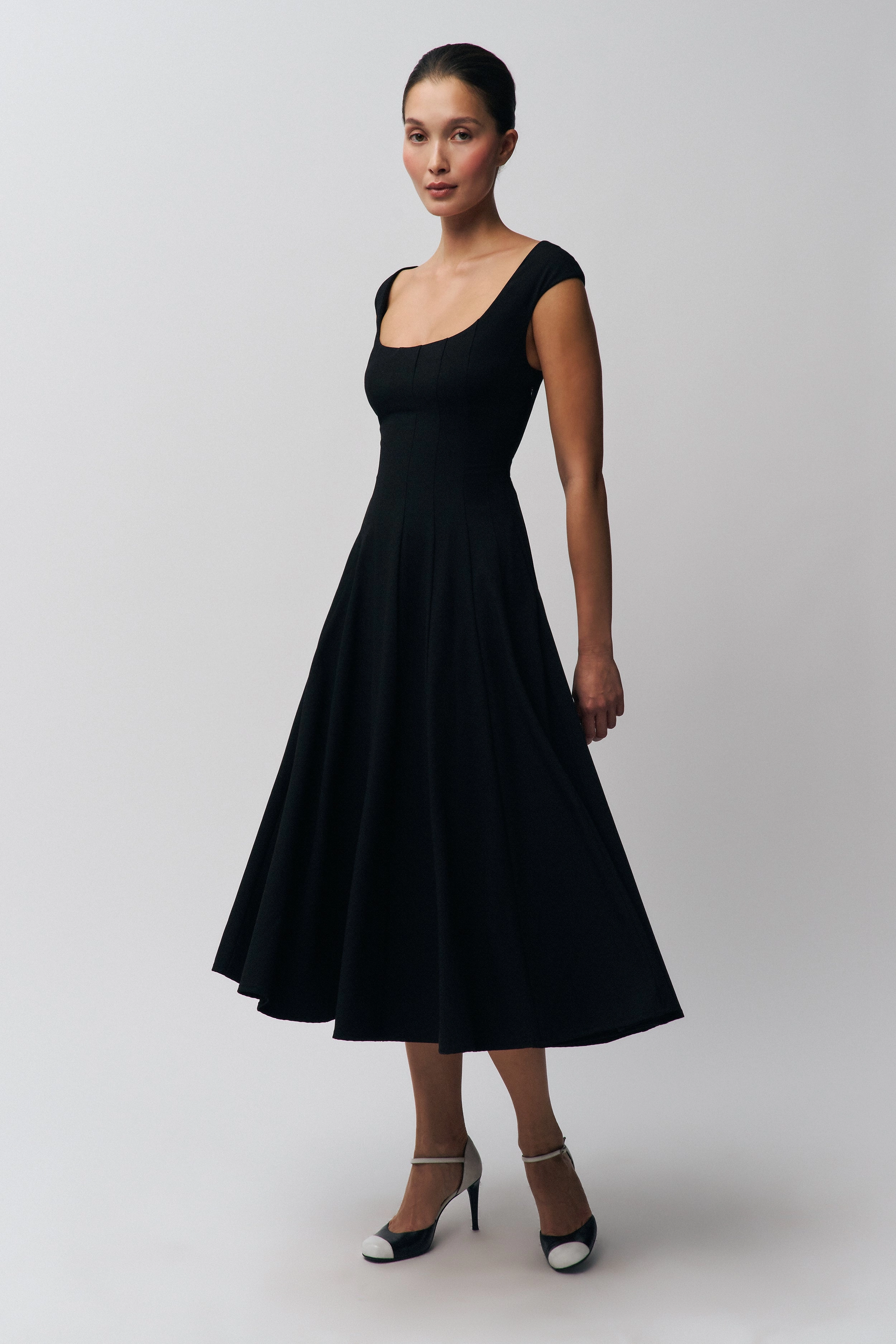 Leila Dress Side Ruching Underwire-Support