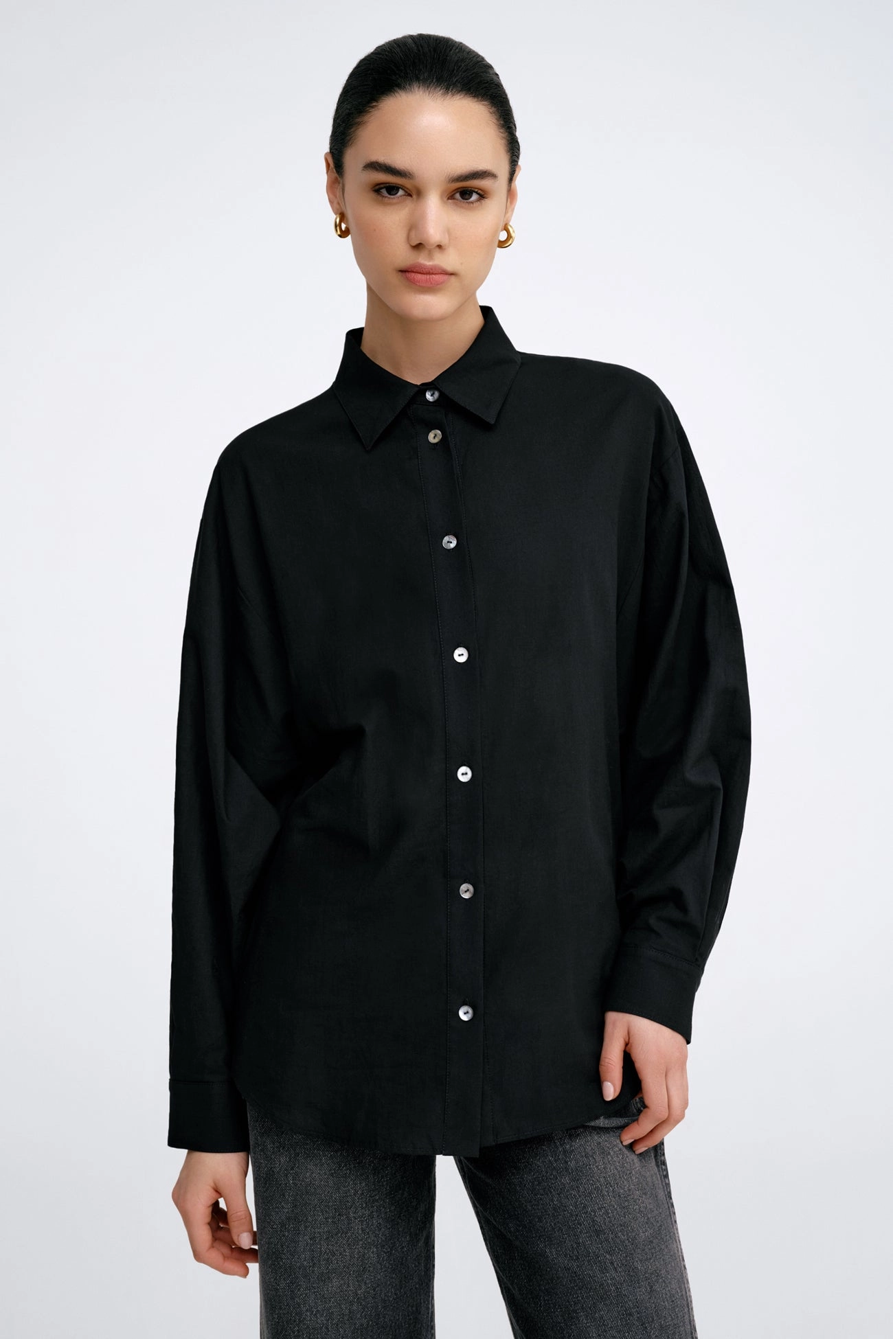 Timi Shirt Microfiber Blended Fabric Soft Touch Fabric