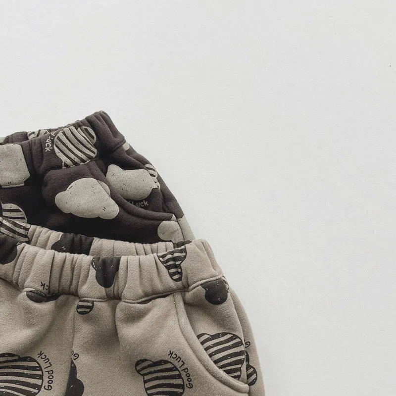 Toddler Bear Fleece Lined Pants