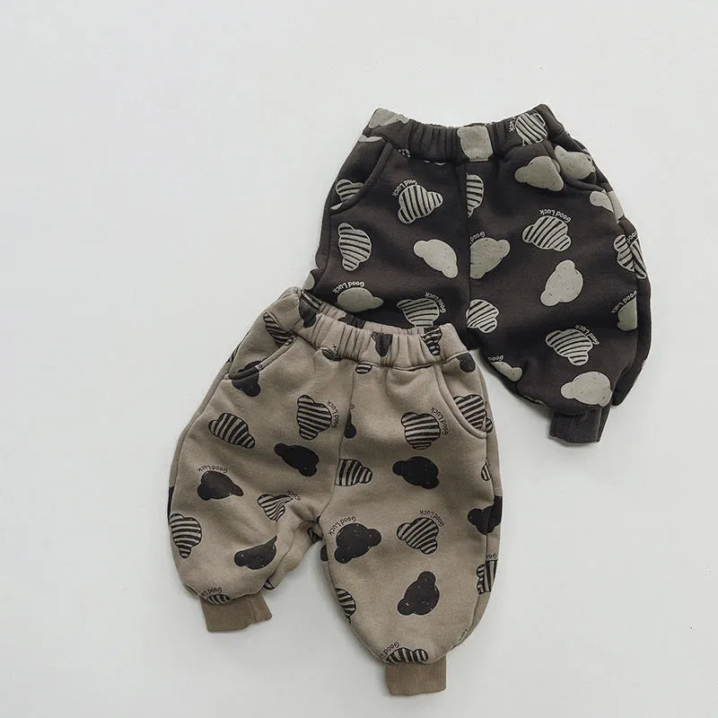 Toddler Bear Fleece Lined Pants