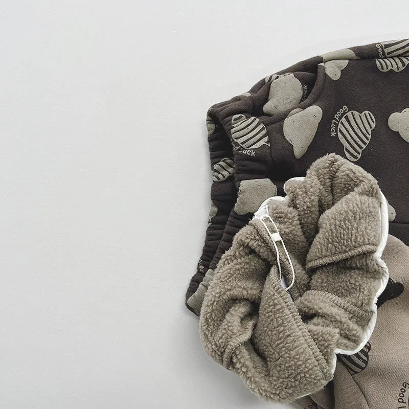 Toddler Bear Fleece Lined Pants