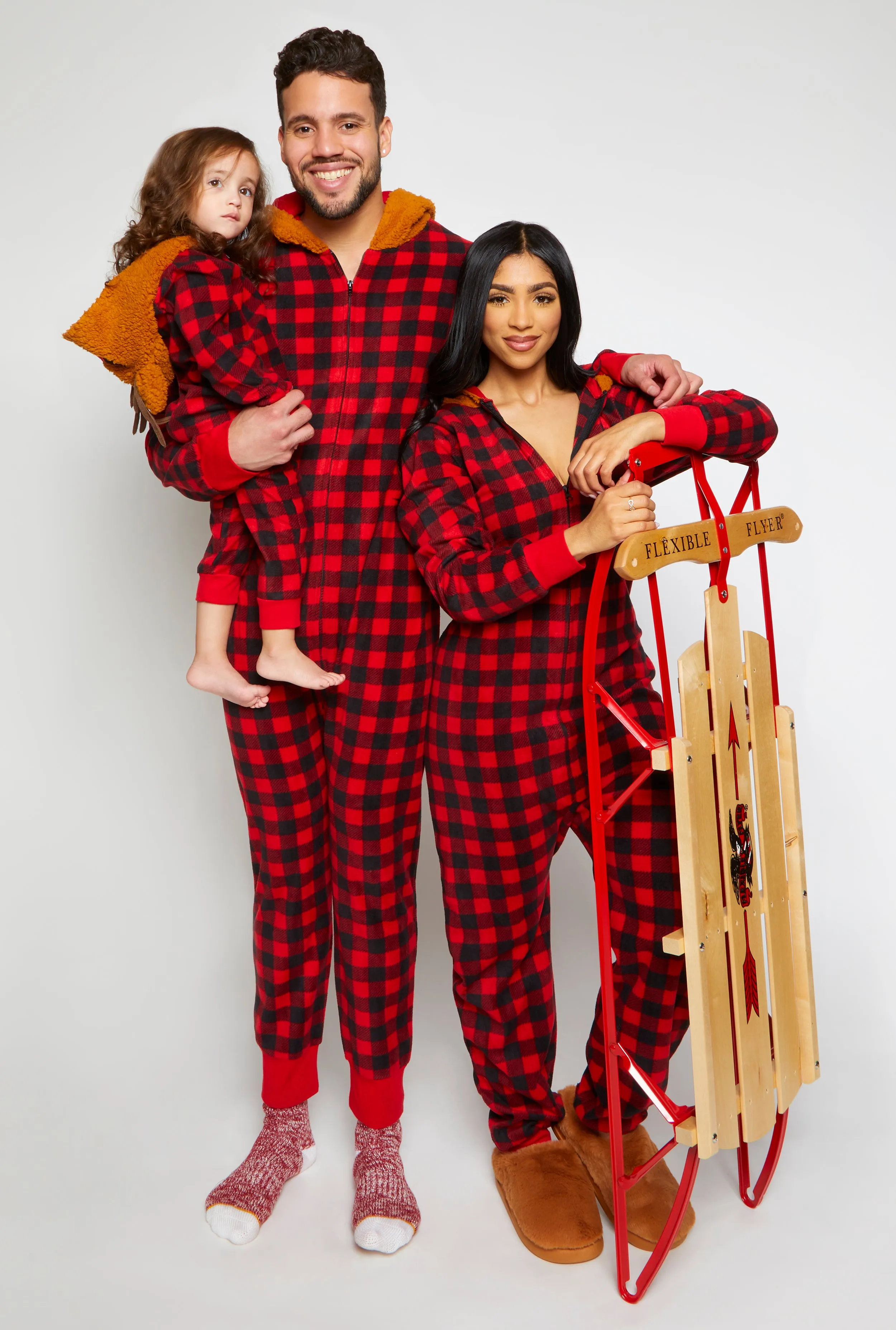 Toddlers Unisex Matching Reindeer Onesie Family Pajamas